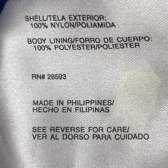 Members Only Hooded Windbreaker Jacket Men’s L Vented Mesh Lined Full Zip Blue - Picture 8 of 12